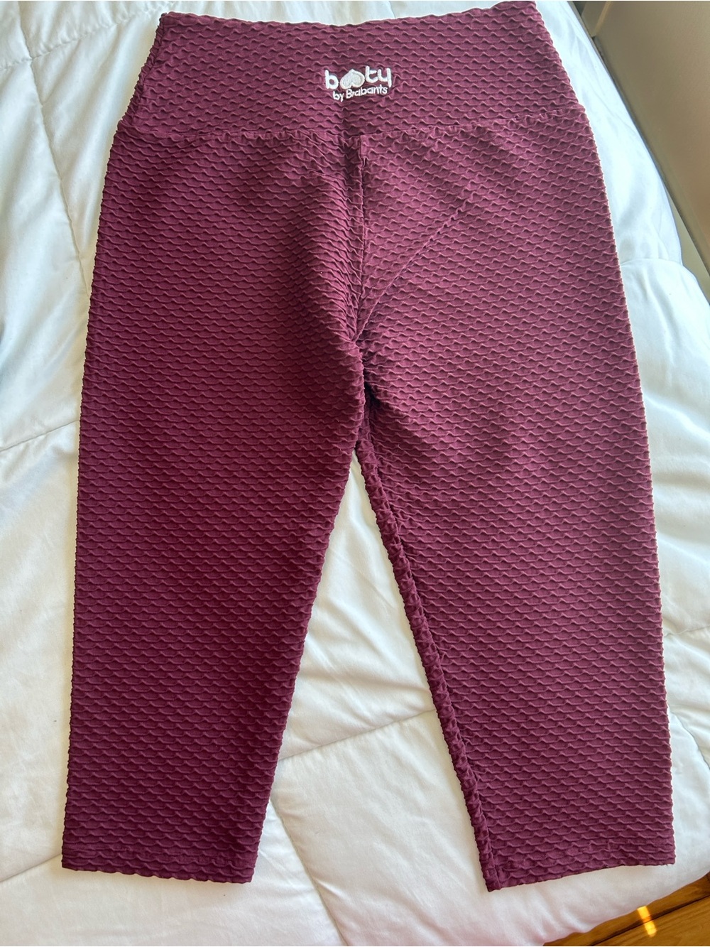 Booty by Brabants Burgundy Textured Leggings Curvy